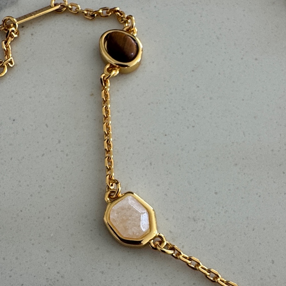 Celine Gold and Pink Women's Bracelet - Picture 3 of 4